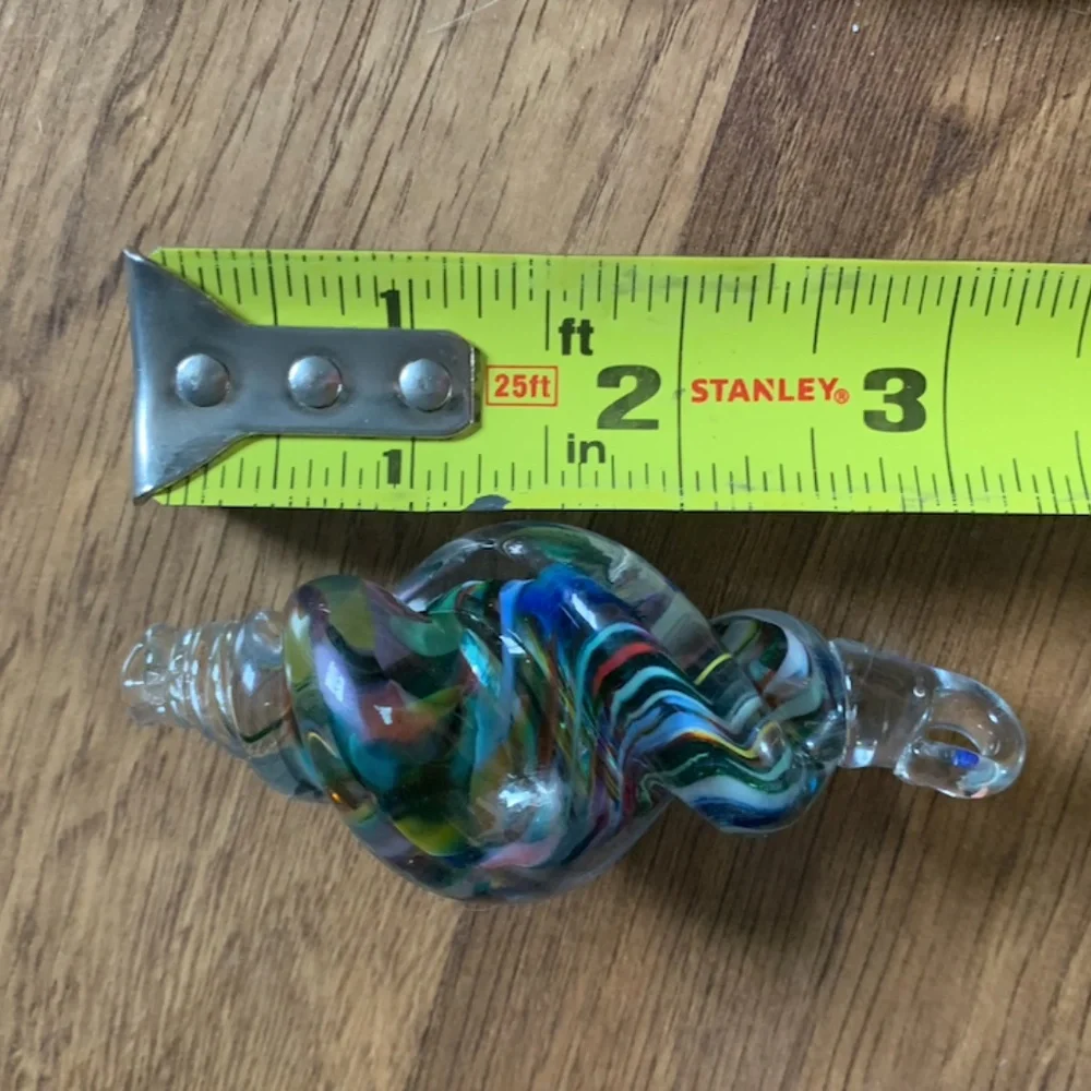 3 Glass Shell Ornaments